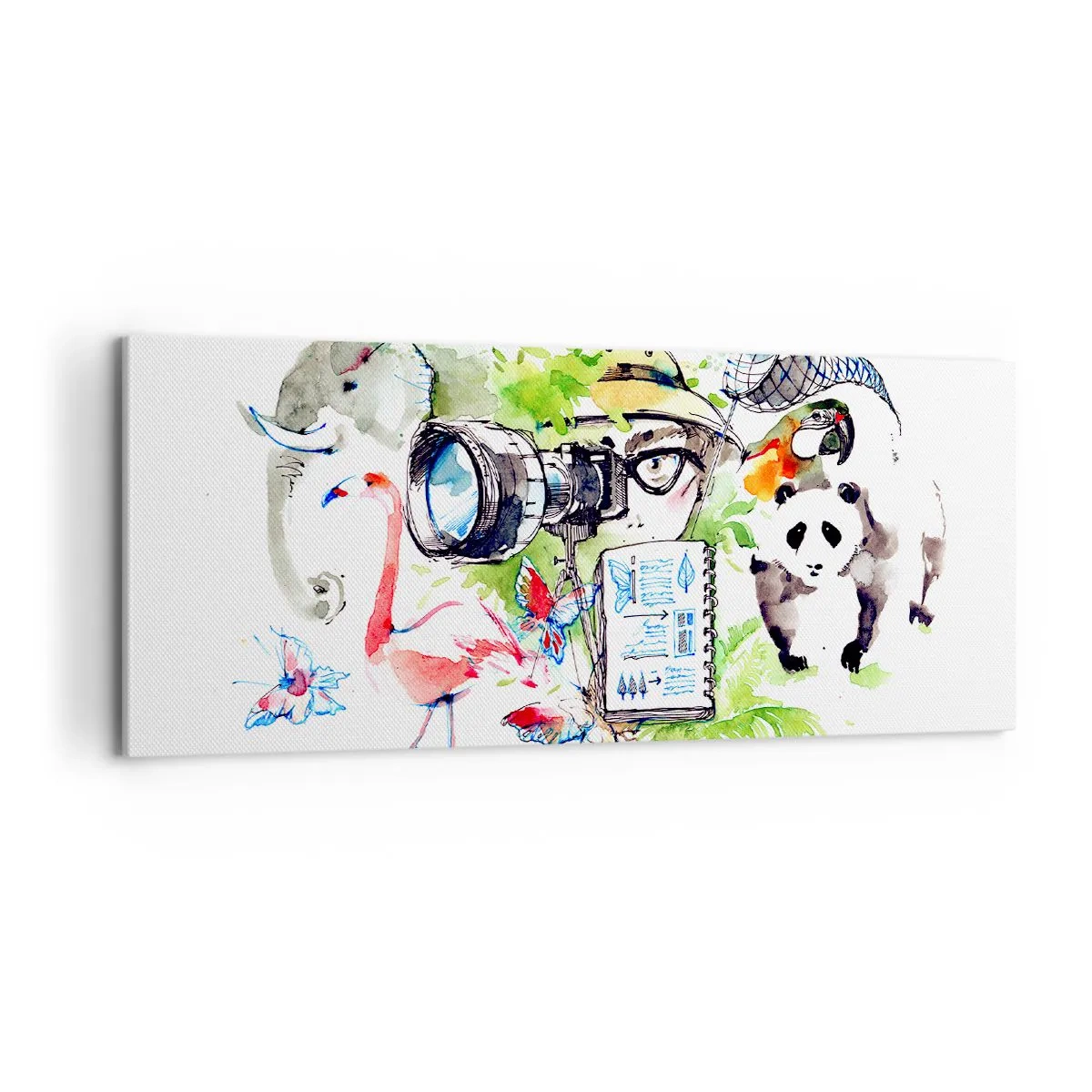 Impression sur toile - Image sur toile - Dans l'objectif d'un voyageu - 100x40 cm