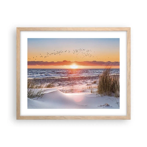 Affiche dans un chêne clair - Poster - Paysage horizontal - 50x40 cm
