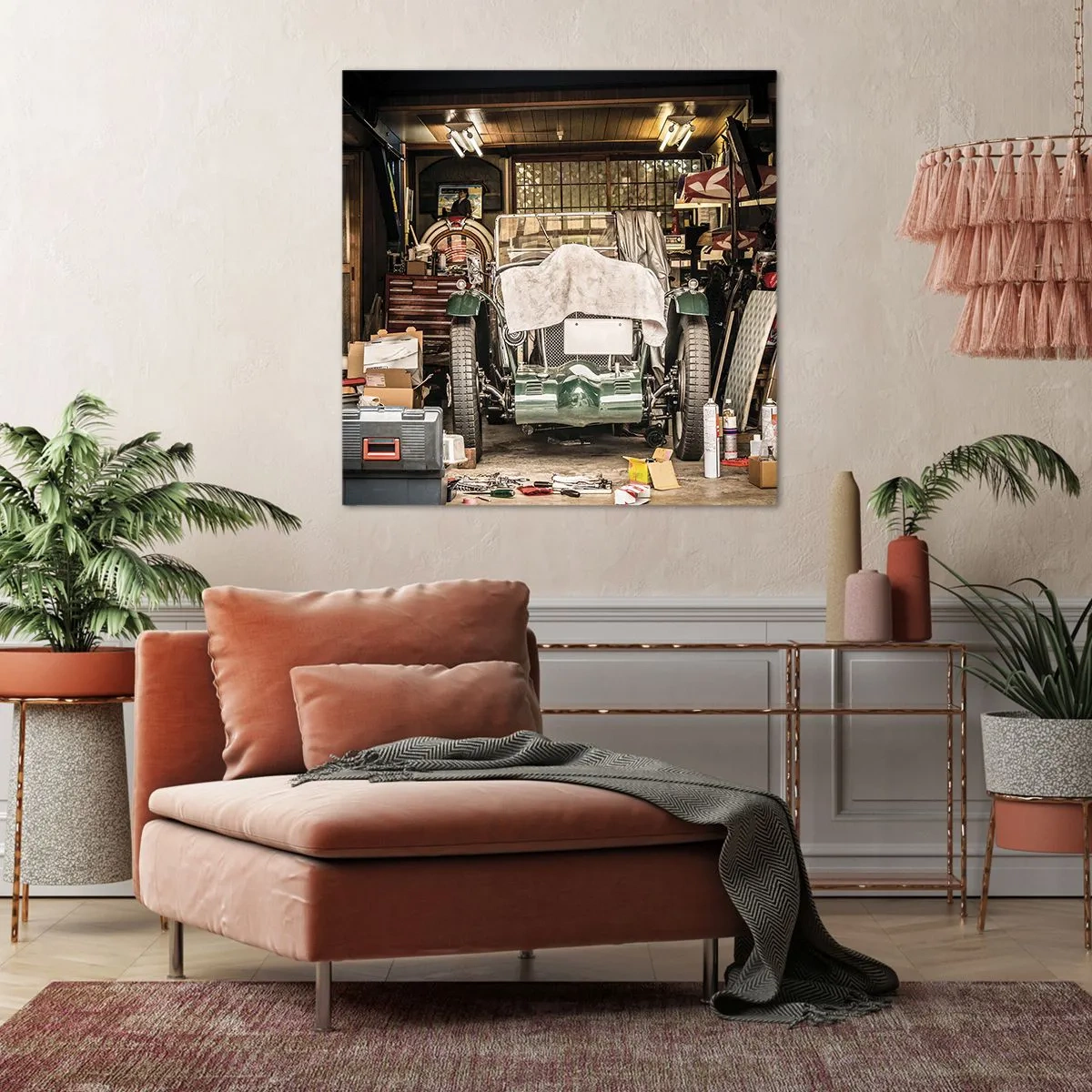 Impression sur toile - Image sur toile - Retour vers le passé - 50x50 cm