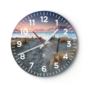 Horloge murale - Pendule murale - Tu as versé l'éclat de l'arc-en-ciel sur les flots - 40x40 cm