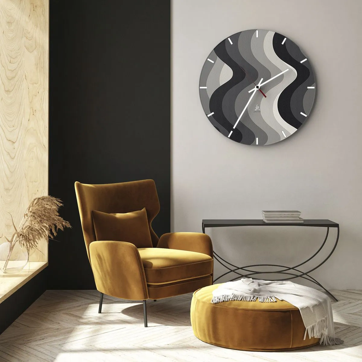 Horloge murale - Pendule murale - Vague après vague - 30x30 cm