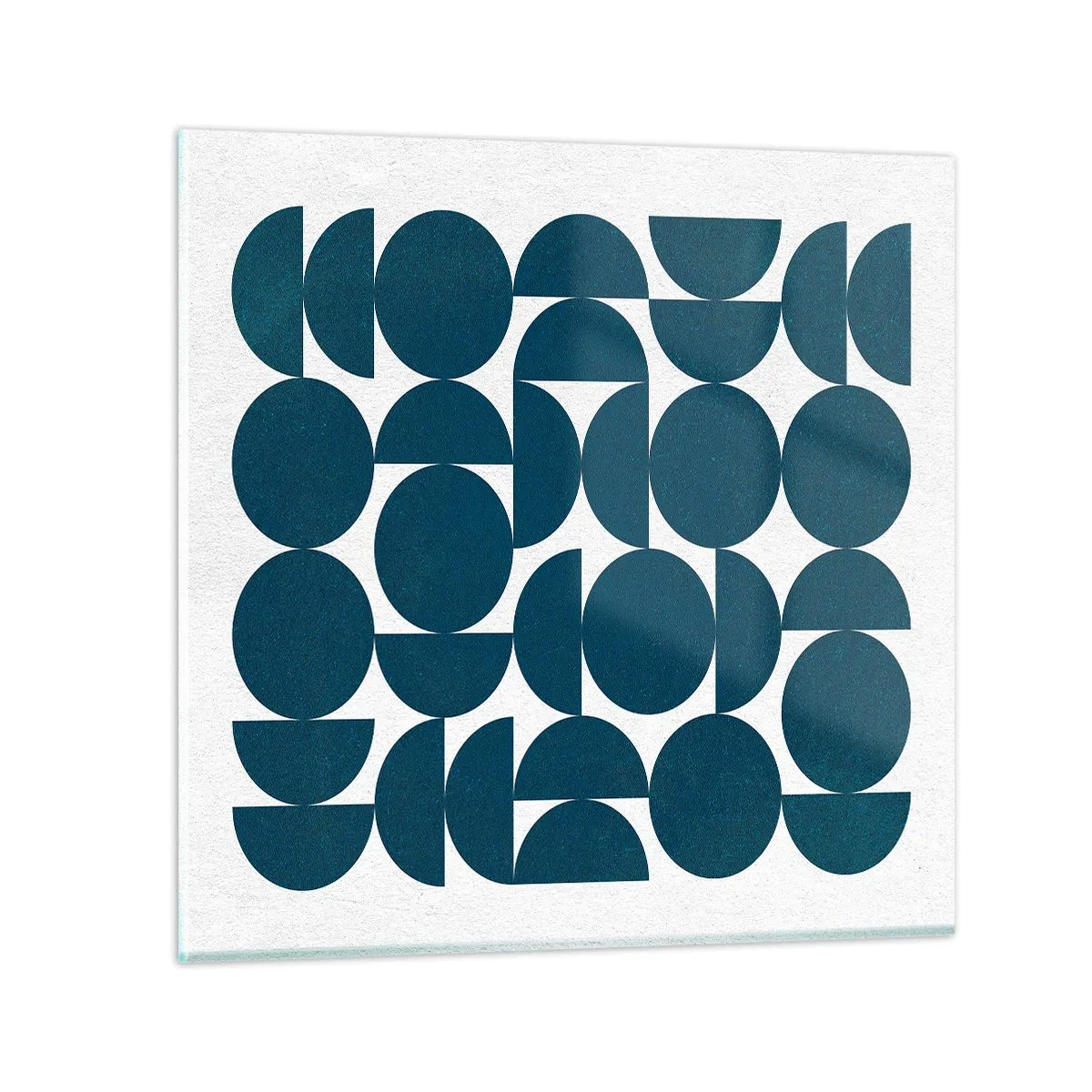 Impression sur verre - Image sur verre - Cercles et demi-cercles - 30x30 cm