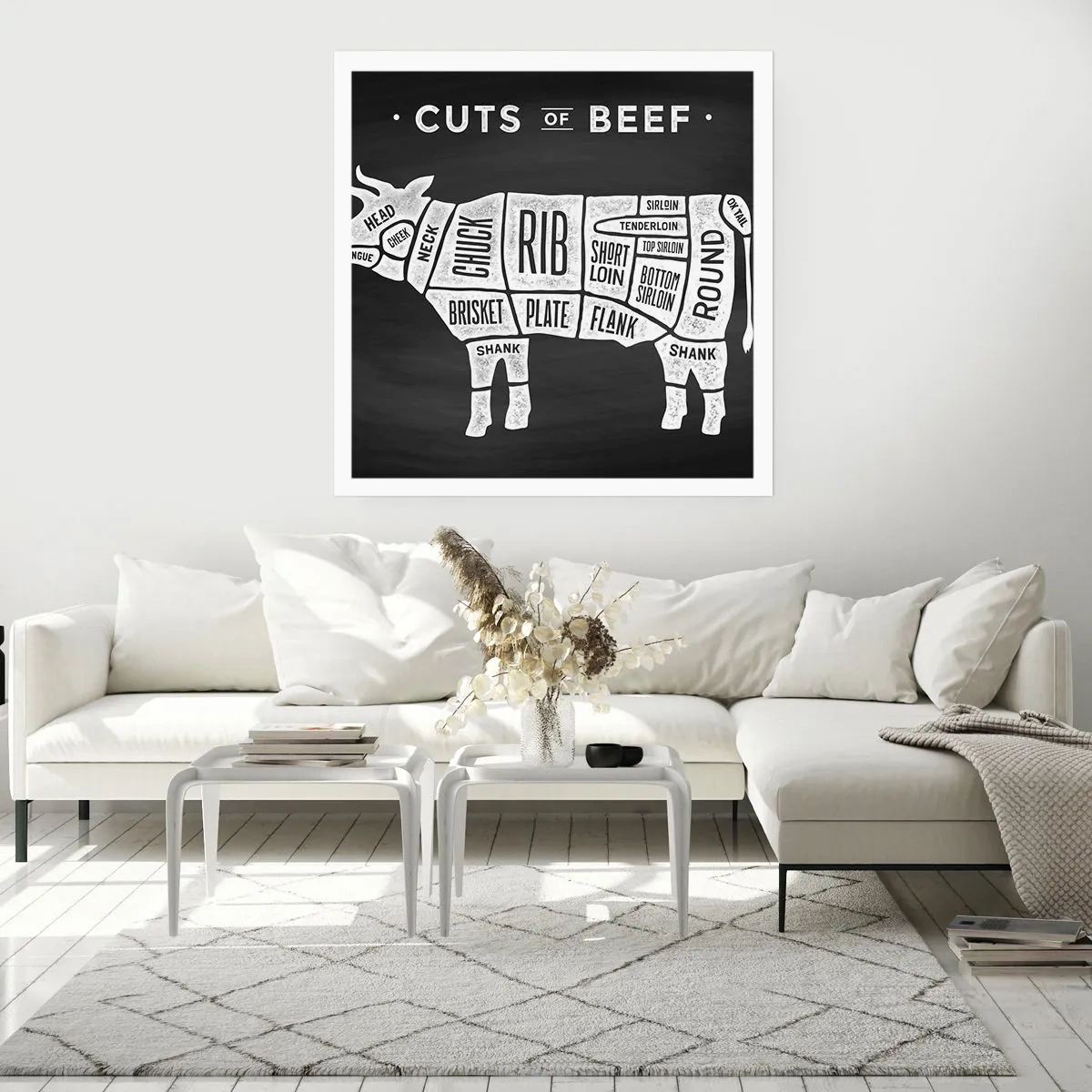 Affiche - Poster - L'art de la découpe - 50x50 cm