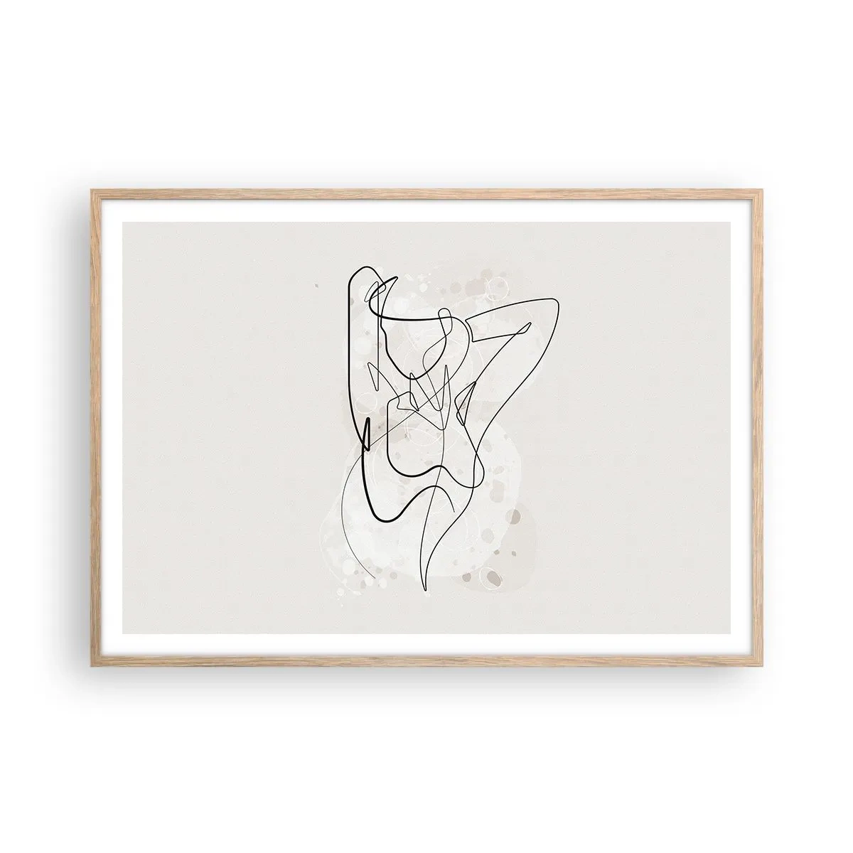 Affiche dans un chêne clair - Poster - L'art de la séduction - 100x70 cm