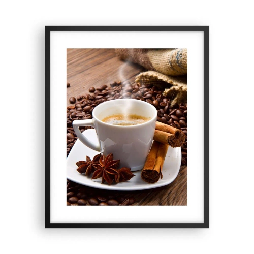 Affiche dans un cadre noir - Poster - Saveur et arôme épicés - 40x50 cm