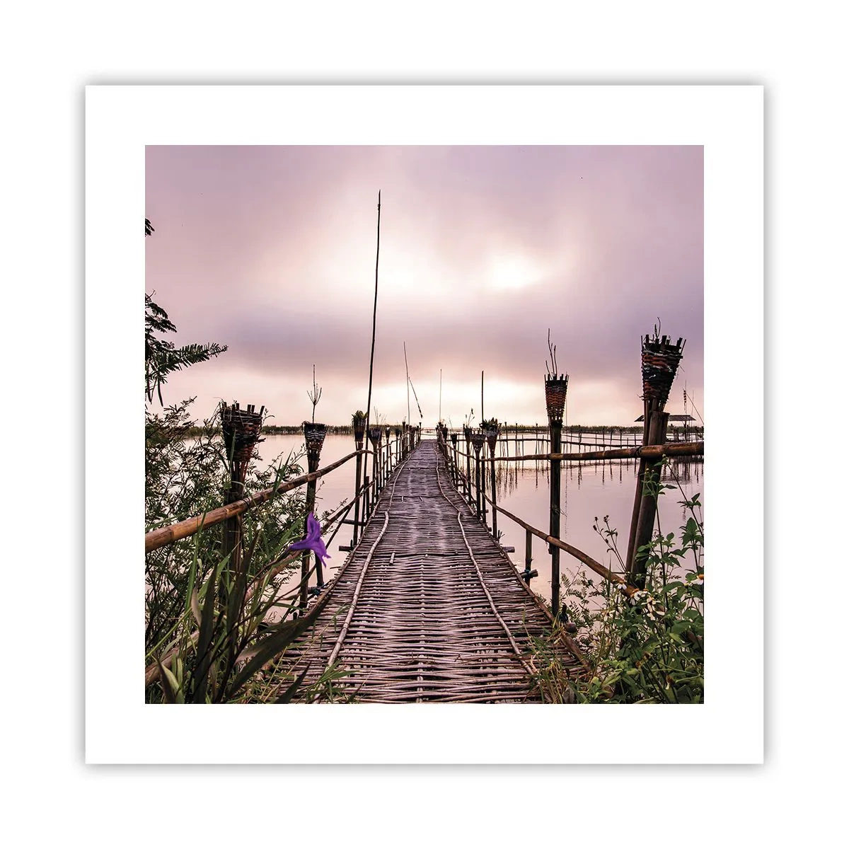 Affiche - Poster - Le silence et le calme d'Asie - 40x40 cm