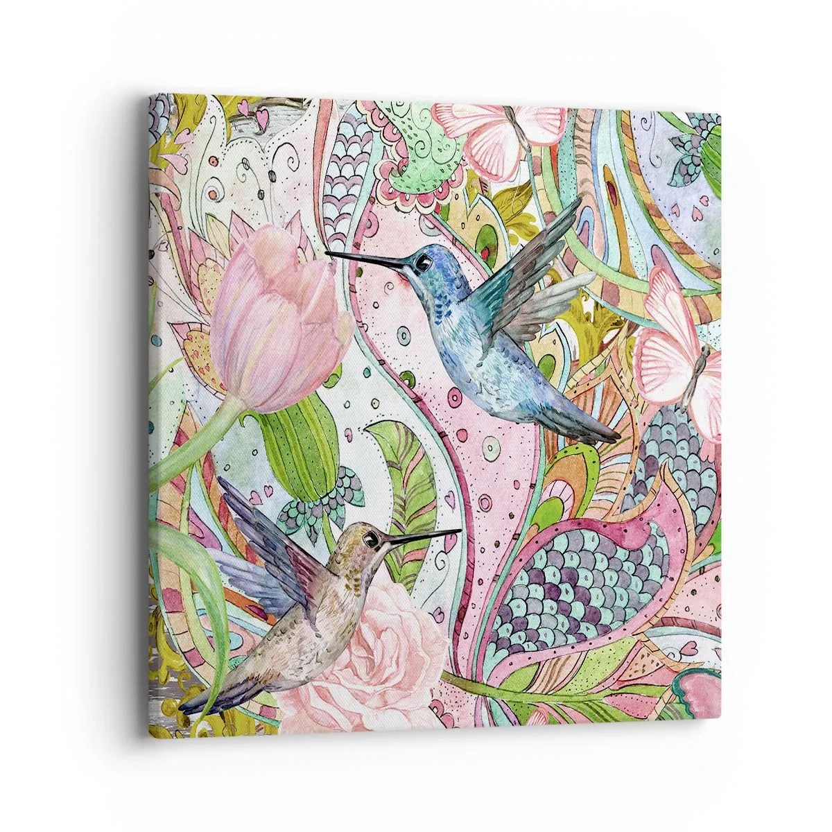 Impression sur toile - Image sur toile - Empêtré dans les vignes - 40x40 cm