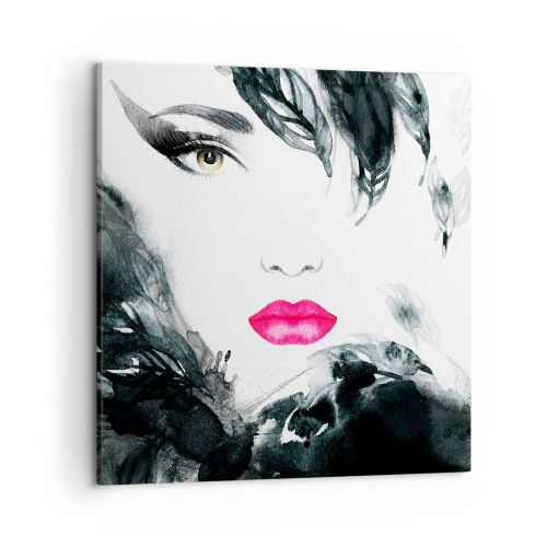 Impression sur toile - Image sur toile - Attention! Femme fatale - 50x50 cm