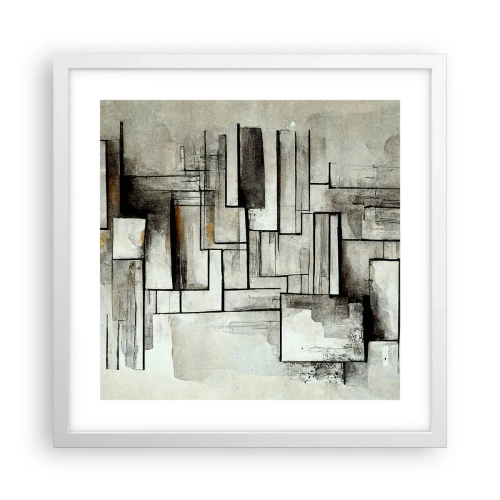 Affiche dans un cadre blanc - Poster - Le pouvoir de la simplicité - 40x40 cm