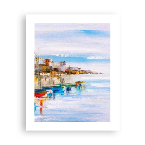 Affiche - Poster - Un havre urbain multicolore - 40x50 cm