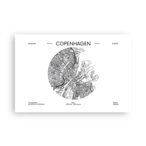Affiche - Poster - Anatomie de Copenhague - 91x61 cm