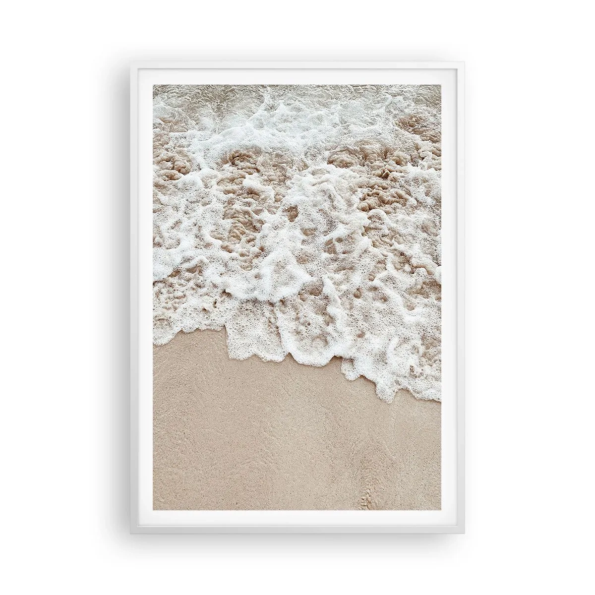 Affiche dans un cadre blanc - Poster - Je reviens tout de suite - 70x100 cm
