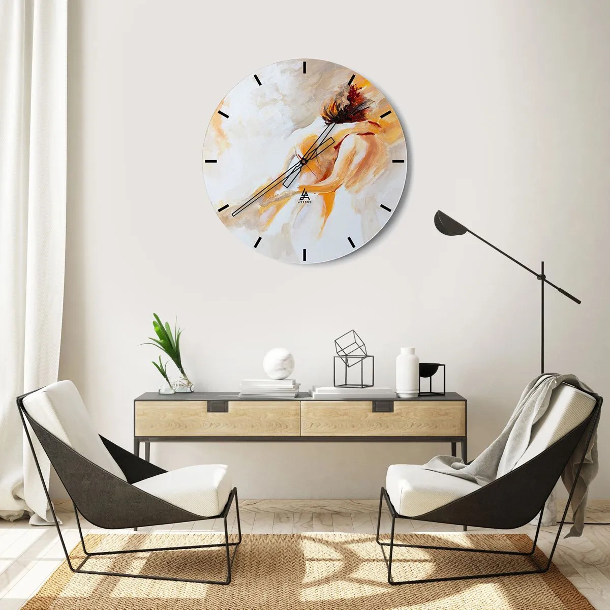 Horloge murale - Pendule murale - Proximité dans le ciel - 40x40 cm
