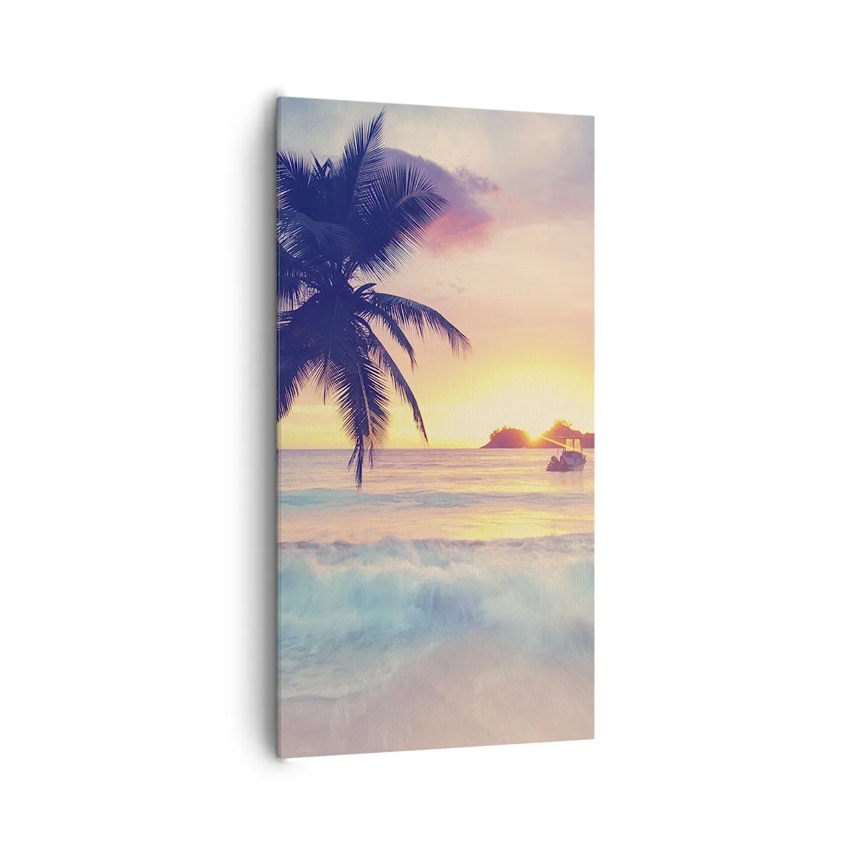 Impression sur toile - Image sur toile - Une soirée à la baie - 65x120 cm