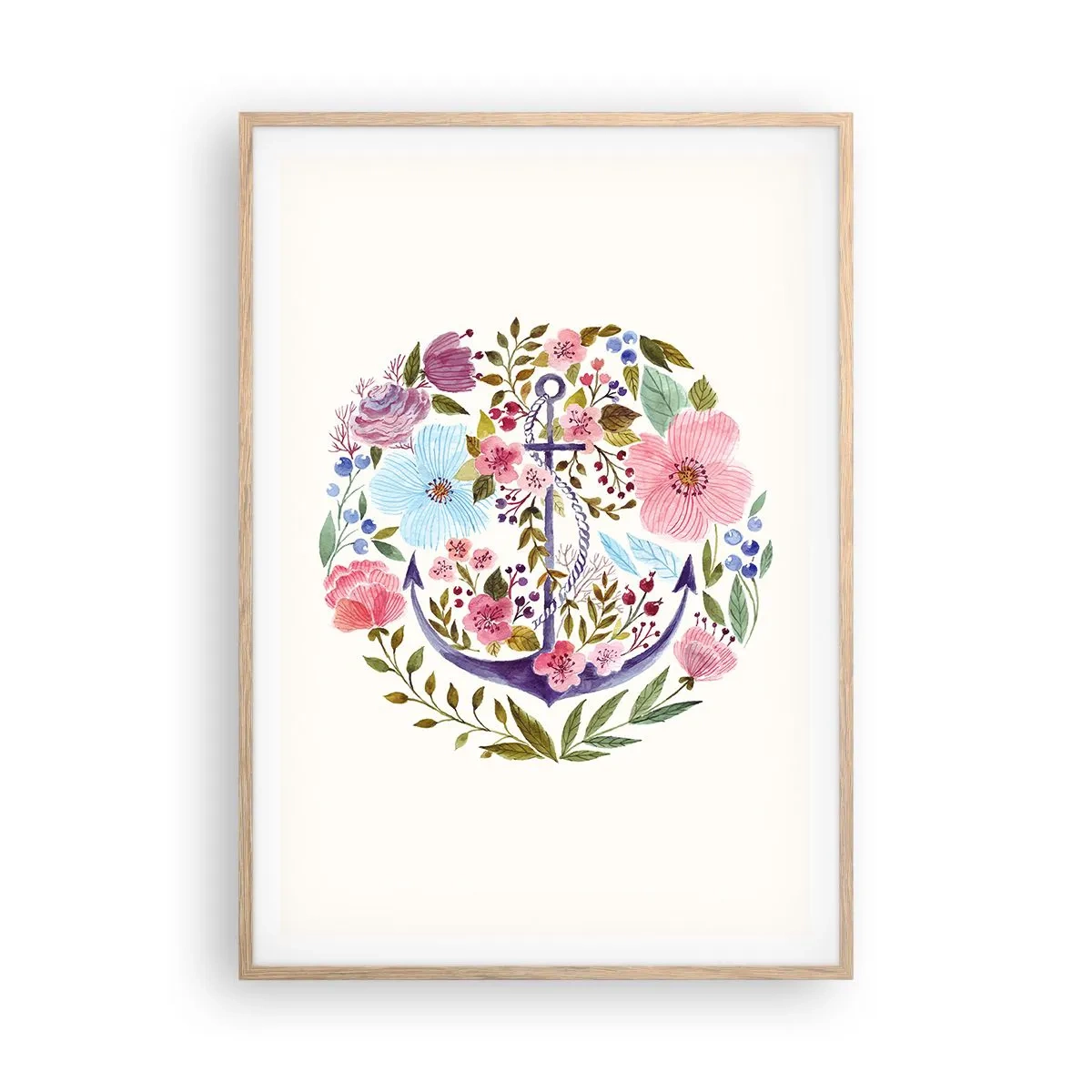 Affiche dans un chêne clair - Poster - Le beau rêve du marin - 70x100 cm