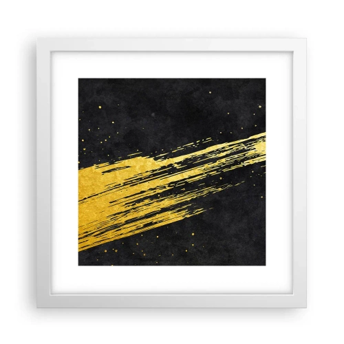 Affiche dans un cadre blanc - Poster - Sautez dans l'hyperespace - 30x30 cm