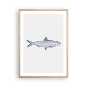 Affiche dans un chêne clair - Poster - Salutations des mers du nord - 50x70 cm