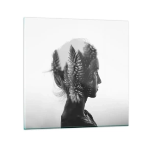 Impression sur verre - Image sur verre - Dame de la pinède - 30x30 cm