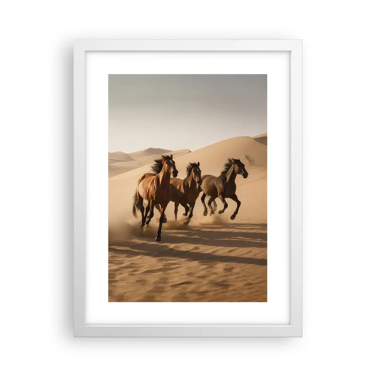 Affiche dans un cadre blanc - Poster - Libre comme le vent - 30x40 cm