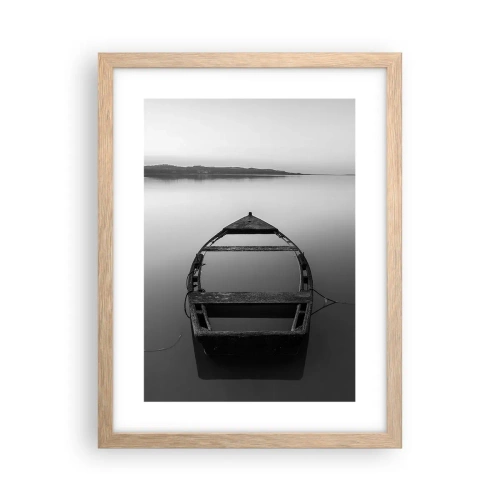 Affiche dans un chêne clair - Poster - Nostalgie et mélancolie - 30x40 cm