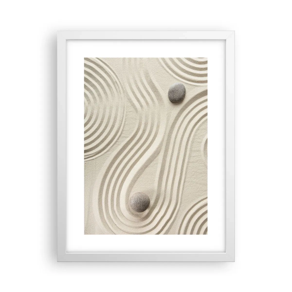 Affiche dans un cadre blanc - Poster - Touche de chaleur - 30x40 cm