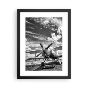 Affiche dans un cadre noir - Poster - Je suis impatient! - 30x40 cm