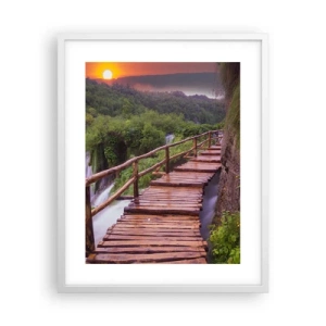 Affiche dans un cadre blanc - Poster - La beauté au-delà de la croyance - 40x50 cm