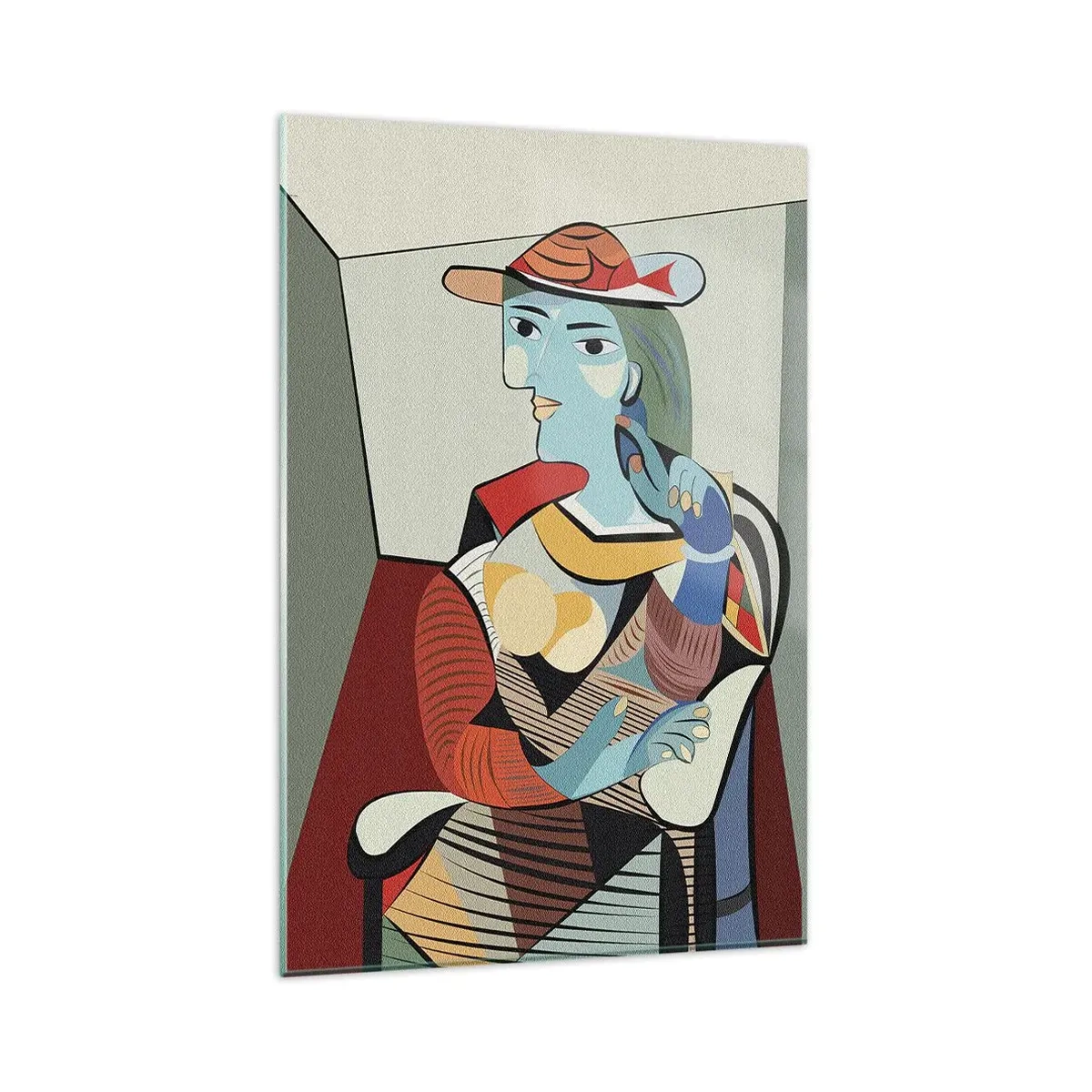 Impression sur verre - Image sur verre - À travers les yeux de Picasso - 80x120 cm