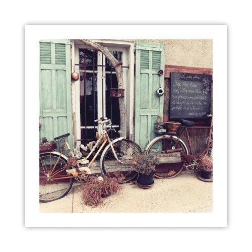 Affiche - Poster - Que la province vive - 50x50 cm