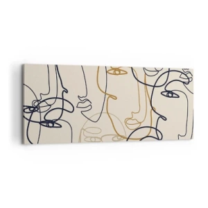 Impression sur toile - Image sur toile - Portrait multiplié - 100x40 cm