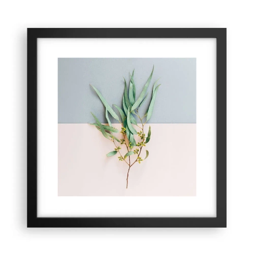 Affiche dans un cadre noir - Poster - Subtilité pastel - 30x30 cm