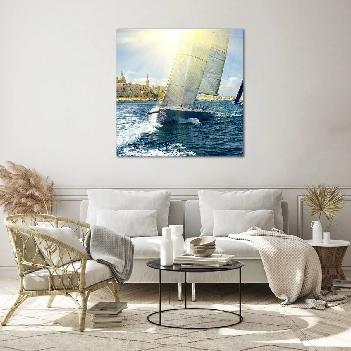 Impression sur verre - Image sur verre - Il est temps de quitter la ville - 70x70 cm