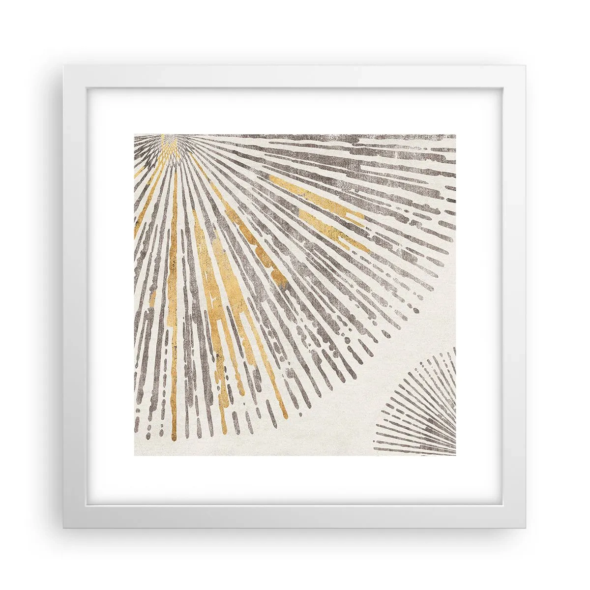 Affiche dans un cadre blanc - Poster - La beauté du rayon - 30x30 cm