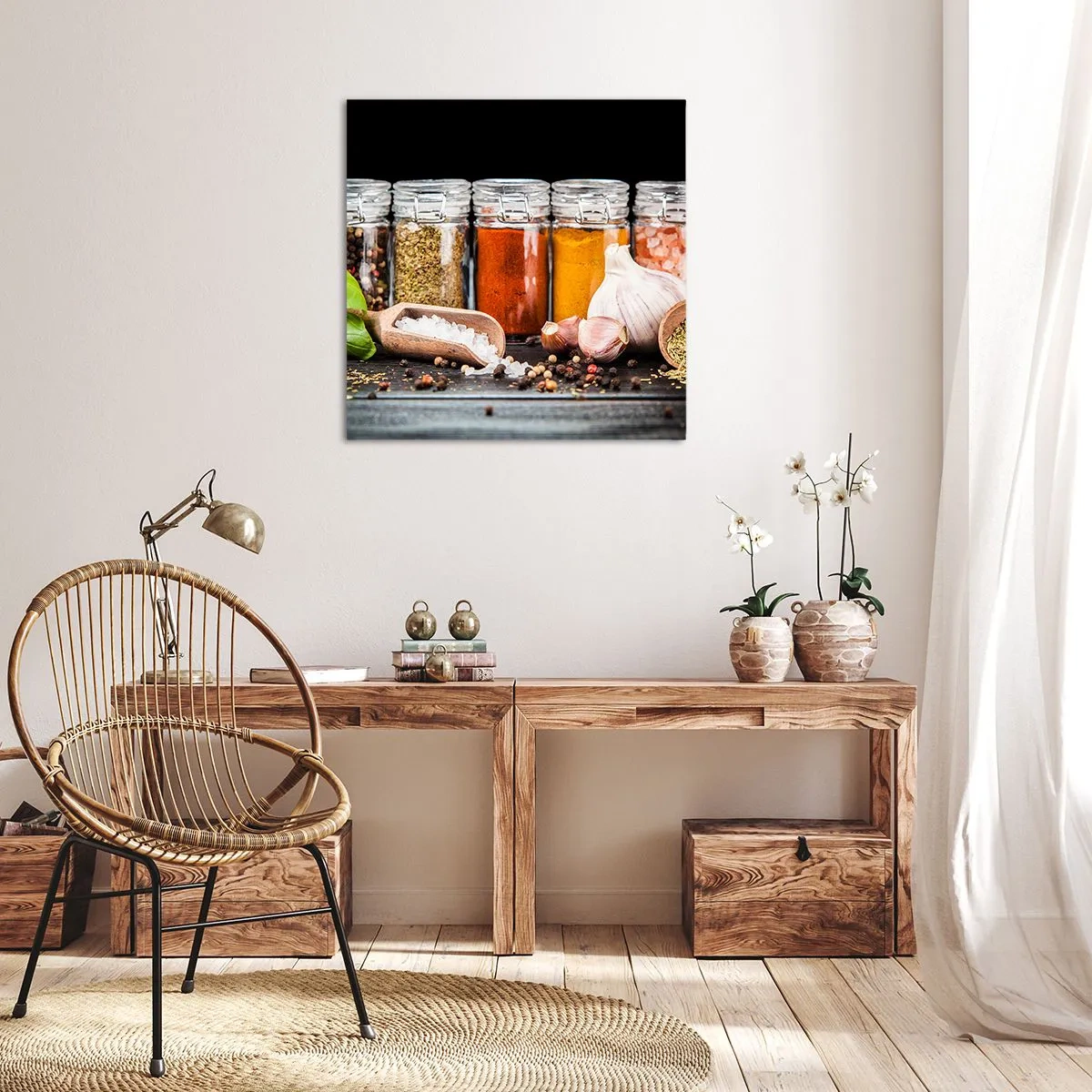 Impression sur toile - Image sur toile - Pour que la vie ait du goût - 70x70 cm