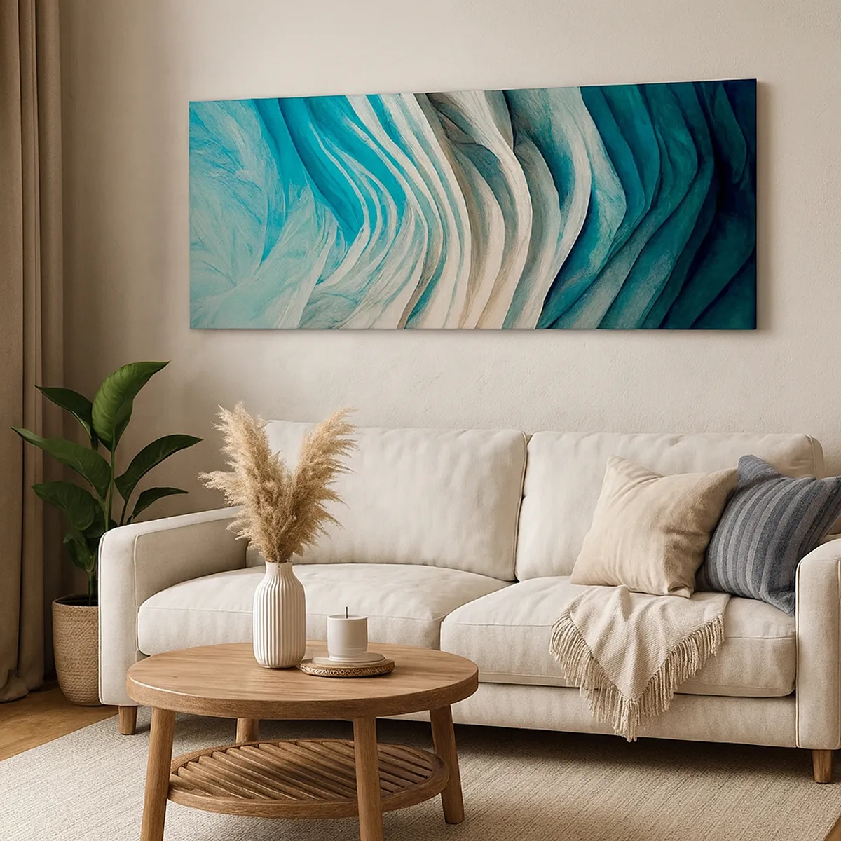 Impression sur toile - Image sur toile - Insatiabilité bleue - 30x30 cm