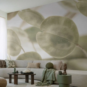 Papier peint sur mesure Premium Sand - Au commencement il y avait des feuilles... - Fleurs, Calme, Feuilles