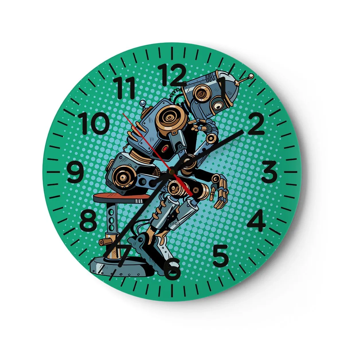 Horloge murale - Pendule murale - Au-dessus de l'essence de l'être - 30x30 cm