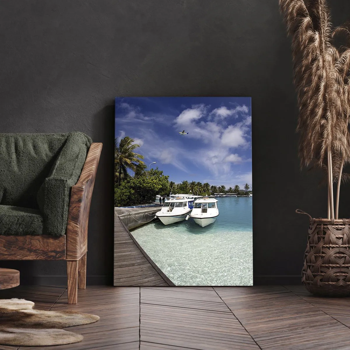 Impression sur toile - Image sur toile - Et cependant, le paradis existe bien - 65x120 cm