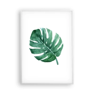 Affiche dans un cadre blanc - Poster - Concept vert - 70x100 cm