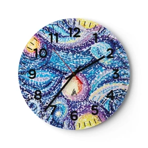 Horloge murale - Pendule murale - D'après un tableau de van Gogh - 40x40 cm