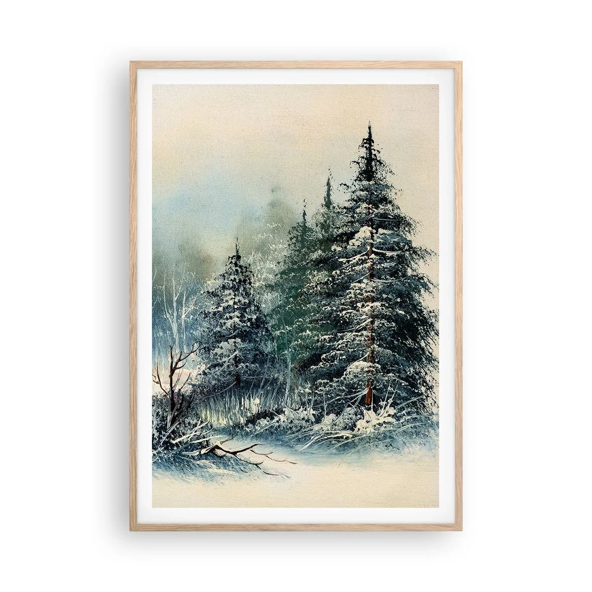 Affiche dans un chêne clair - Poster - Prêt pour les fêtes - 70x100 cm