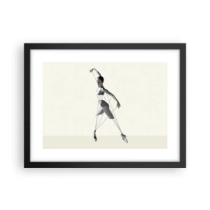 Affiche dans un cadre noir - Poster - Dans le théatre de la vie - 40x30 cm