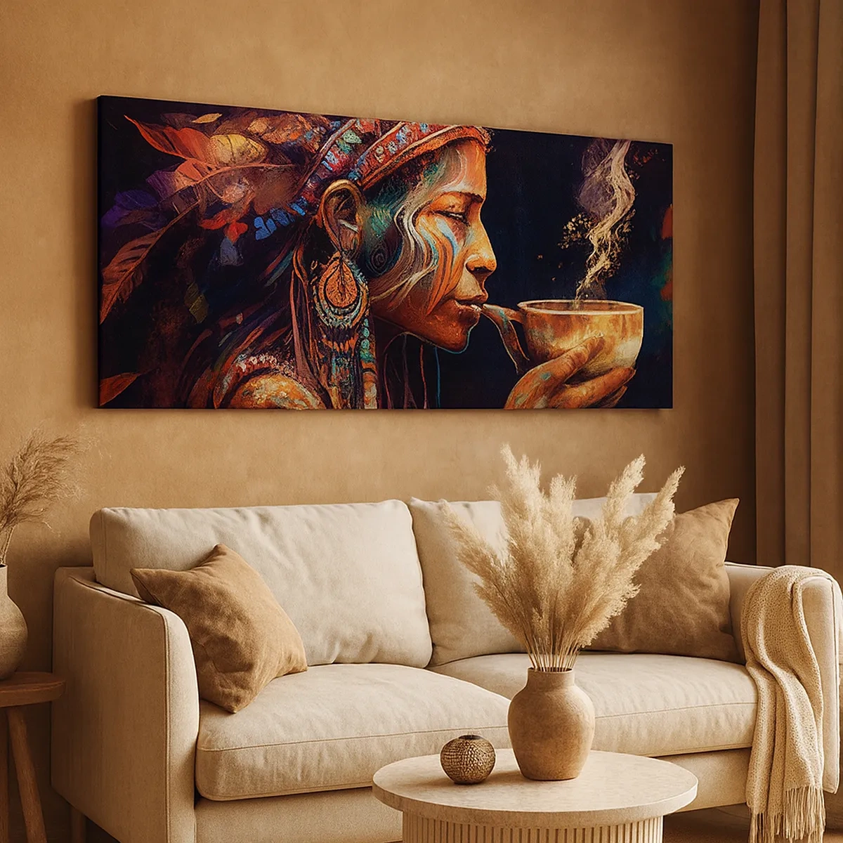 Impression sur toile - Image sur toile - Rituel magique - 30x30 cm