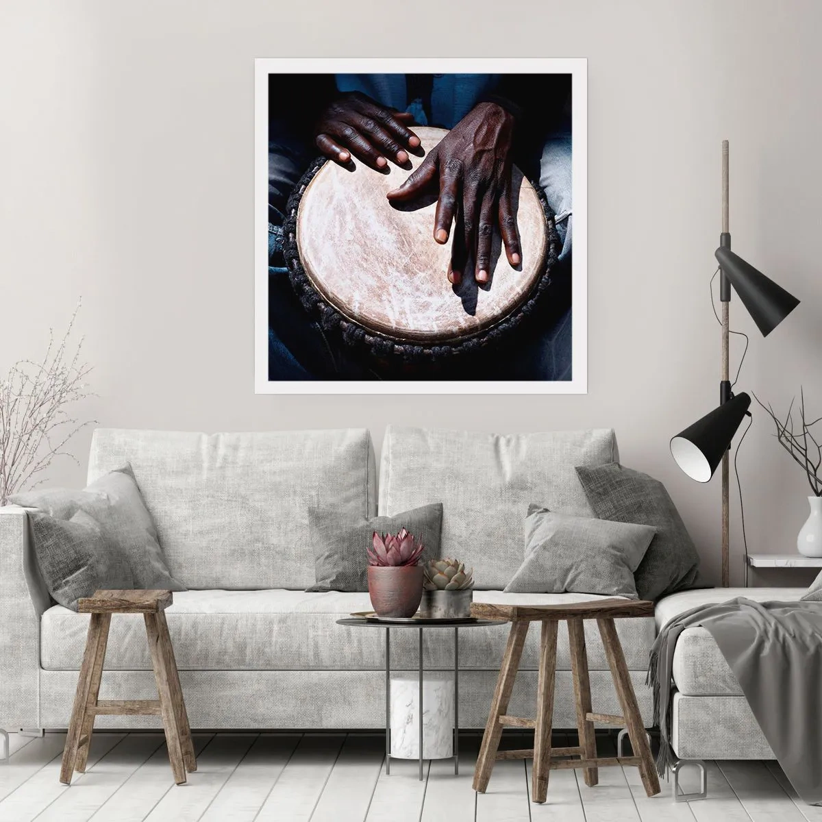 Affiche - Poster - Vis à son rythme - 50x50 cm