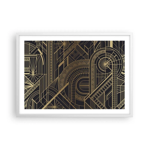 Affiche dans un cadre blanc - Poster - Concept, idée, plan - 70x50 cm