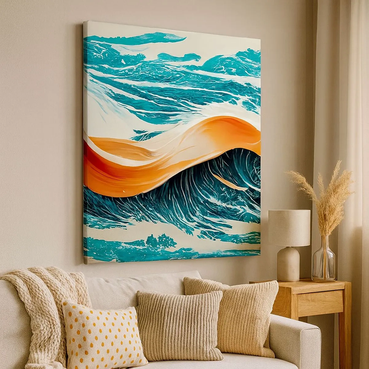 Impression sur toile - Image sur toile - Le rêve d'un surfeur - 30x30 cm