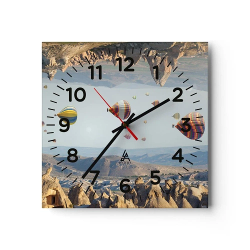 Horloge murale - Pendule murale - Ici, tout est possible - 30x30 cm