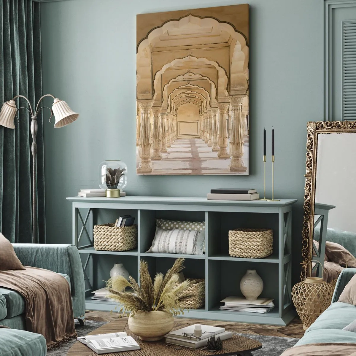 Impression sur toile - Image sur toile - Dans le palais du maharaja - 55x100 cm