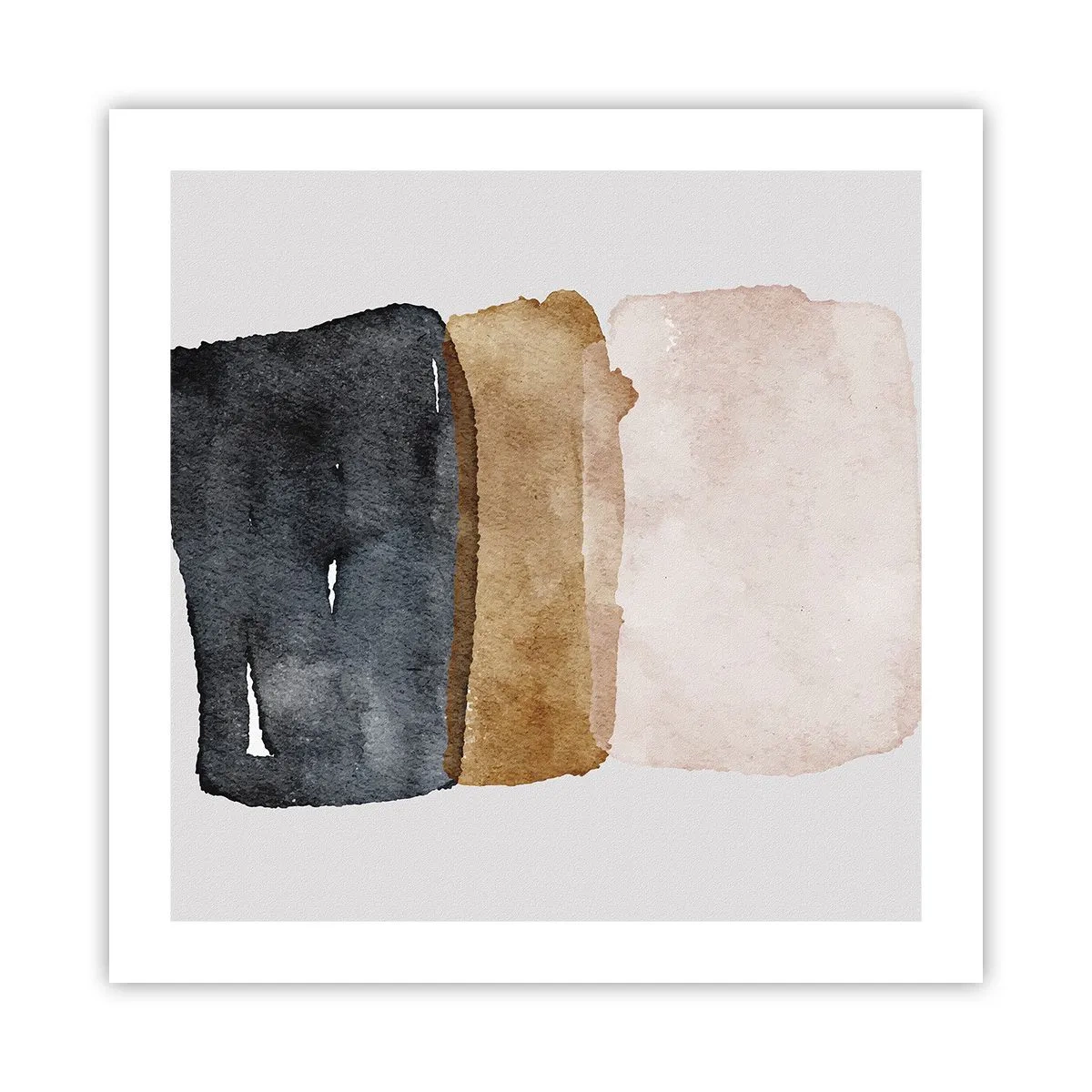 Affiche - Poster - Composition de couleurs de la terre - 50x50 cm