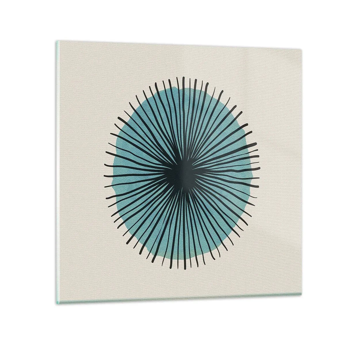 Impression sur verre - Image sur verre - Rayonnant dans l'azur - 70x70 cm